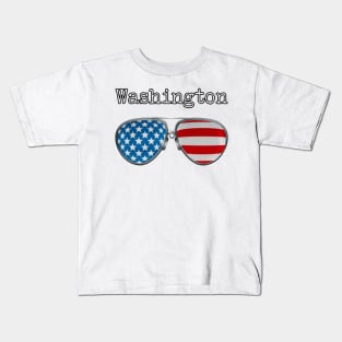 AMERICA PILOT GLASSES WASHINGTON Kids T-Shirt